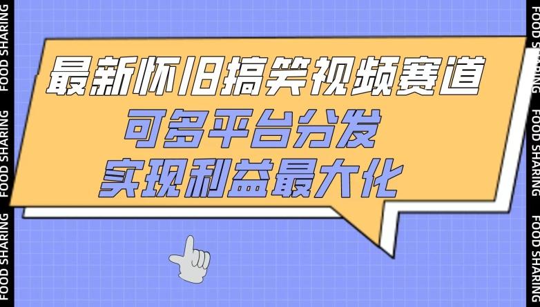 最新怀旧搞笑视频赛道，可多平台分发，实现利益最大化【揭秘】-chywc