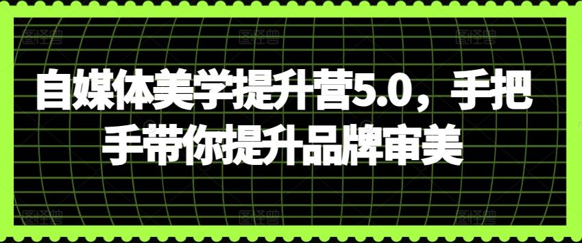 自媒体美学提升营5.0，手把手带你提升品牌审美-chywc