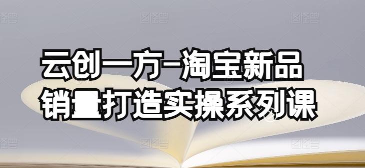云创一方-淘宝新品销量打造实操系列课，基础销量打造(4课程)+补单渠道分析(4课程)-chywc