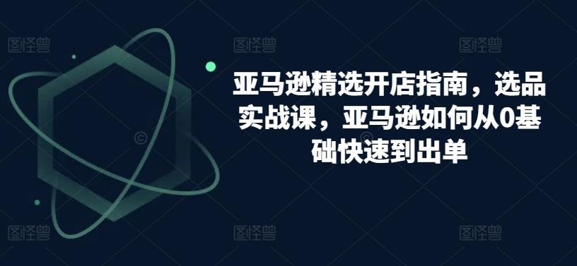亚马逊精选开店指南，选品实战课，亚马逊如何从0基础快速到出单-chywc