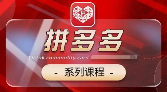 2024拼多多系列课，【基础】【运营】【活动】【推广】【玩法】5大模块-chywc