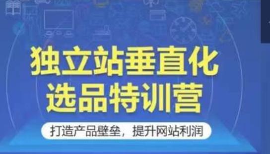 独立站垂直化选品特训营，打造产品壁垒，提升网站利润-chywc