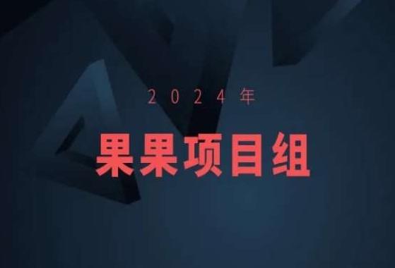 2024年果果项目组项目合集-果果最新项目-chywc