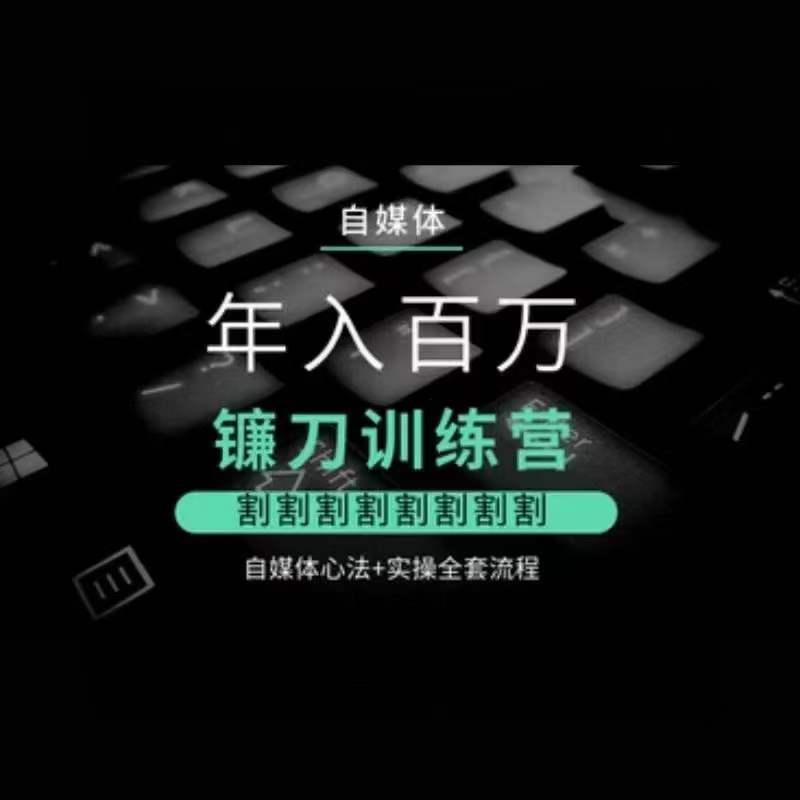 自媒体年入百万镰刀训练营，割割割割割割割割，自媒体心法+实操全套流程-chywc