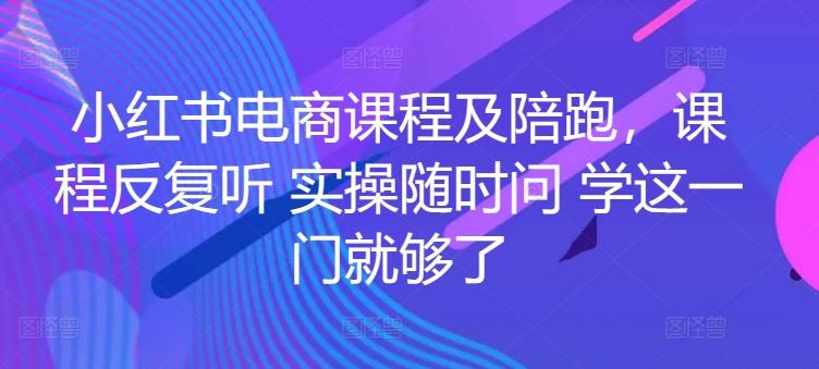 小红书电商课程及陪跑，课程反复听 实操随时问 学这一门就够了-chywc