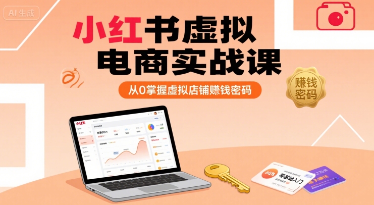 小红书虚拟电商实战课，从0掌握虚拟店铺賺钱密码(更新)-chywc