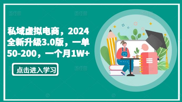 私域虚拟电商，2024全新升级3.0版，一单50-200，一个月1W+【揭秘】-chywc