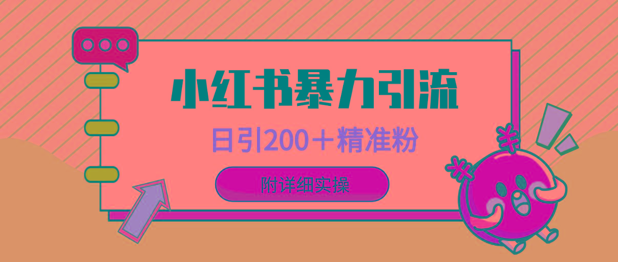 (9582期)小红书暴力引流大法，日引200＋精准粉，一键触达上万人，附详细实操-chywc