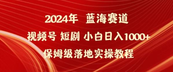 2024年视频号短剧新玩法小白日入1000+保姆级落地实操教程【揭秘】-chywc