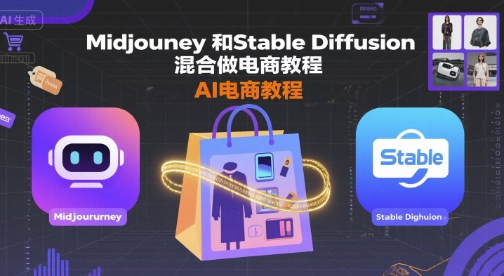 Midjourney和Stable Diffusion混合做电商教程-ai电商教程-chywc