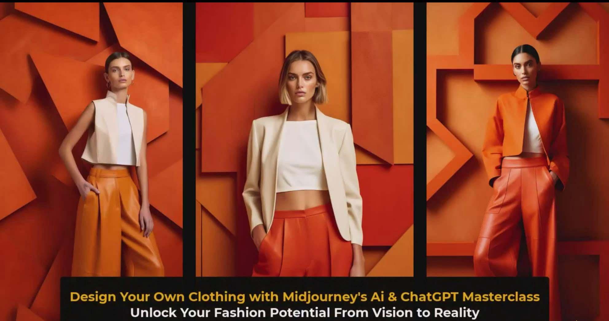 图片[3]-利用 Midjourneys Ai 人工智能设计自己的服装AI大师班-10节课-中英字幕-chywc