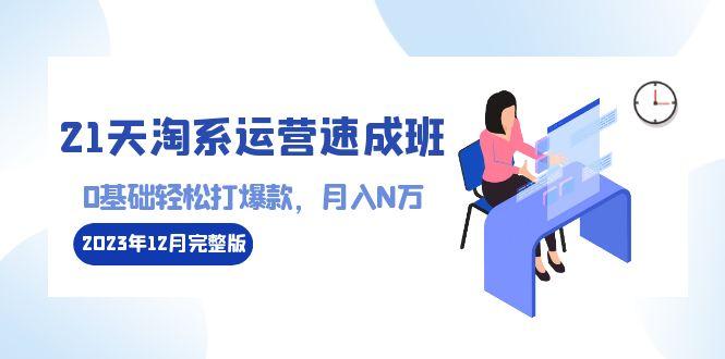 21天淘系运营-速成班2023年12月完整版：0基础轻松打爆款，月入N万-110节课-chywc