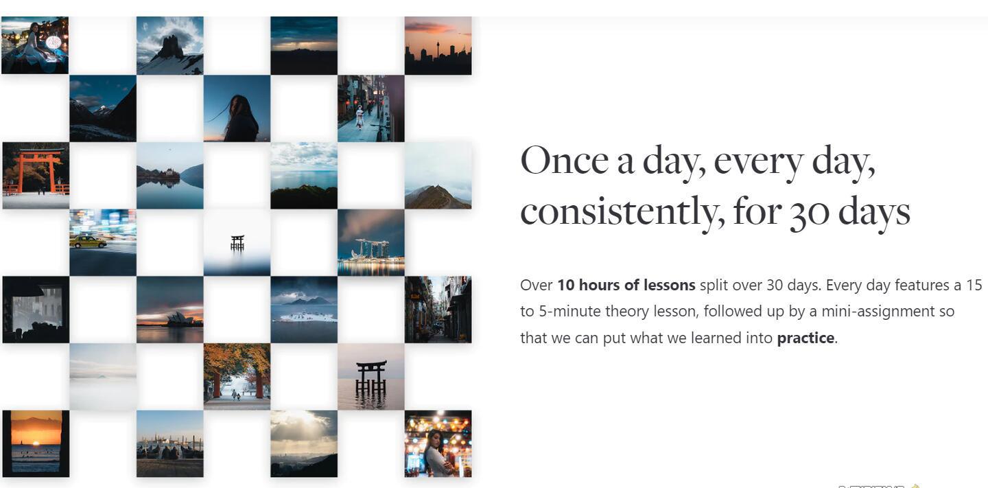 网红摄影师Pat Kay – 30天摄影基础知识加速器教程-30节课-中英字幕-chywc