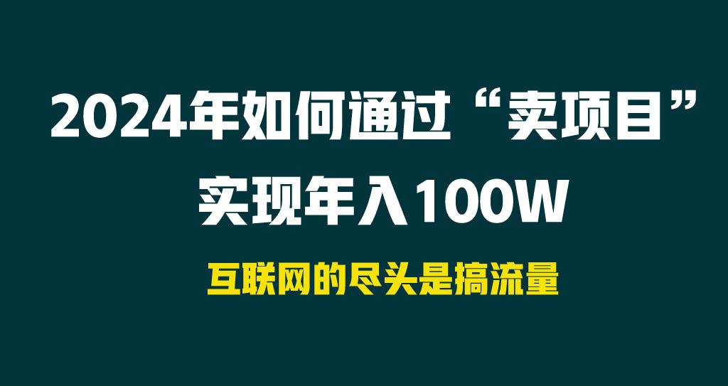 2024年如何通过“卖项目”实现年入100W-chywc