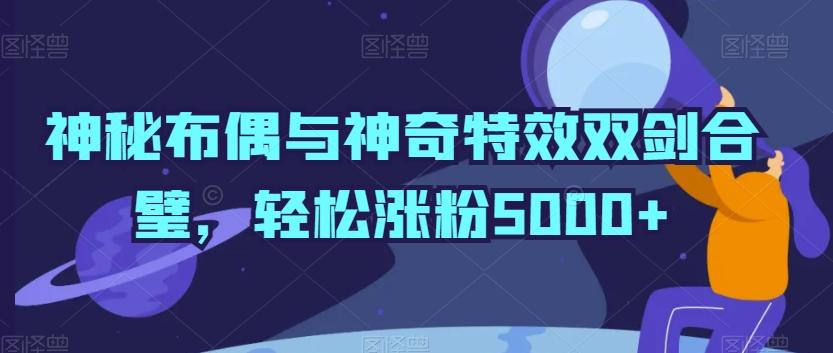 神秘布偶与神奇特效双剑合璧，轻松涨粉5000+【揭秘】-chywc
