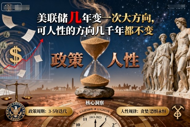 付费文章：美联储几年变一次大方向，可人性的方向几千年都不变-chywc