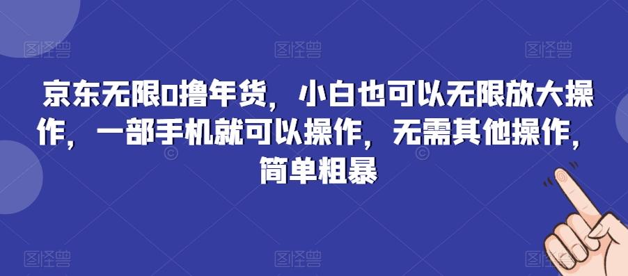 京东无限0撸年货，小白也可以无限放大操作，一部手机就可以操作，无需其他操作，简单粗暴-chywc