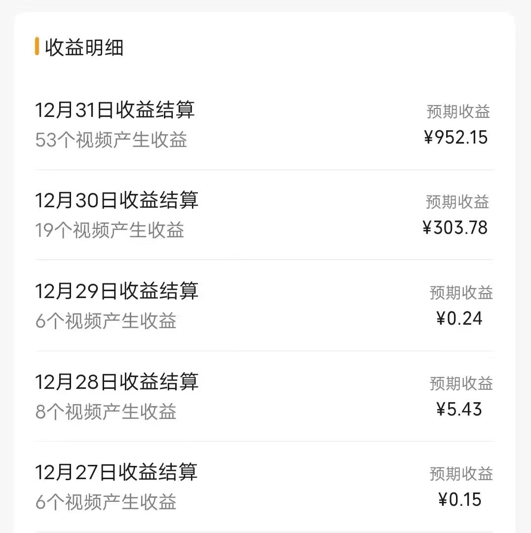 (8550期)每天半小时轻松月入过万，适合任意人群，小白无脑操作，AI条条原创视频-chywc