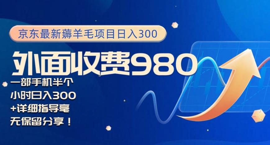 京东最新薅羊毛项目小白怎么做到日入300+一部手机半小时搞定-chywc