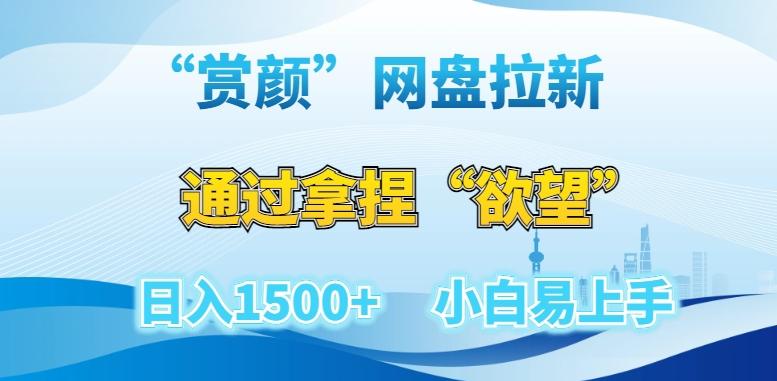 “赏颜”网盘拉新赛道，通过拿捏“欲望”日入1500+，小白易上手【揭秘】-chywc