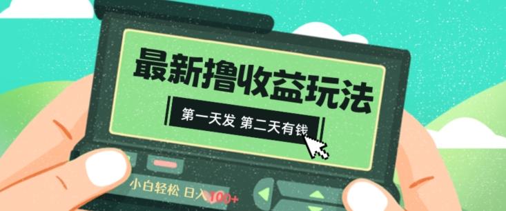 2024最新撸视频收益玩法，第一天发，第二天就有钱-chywc