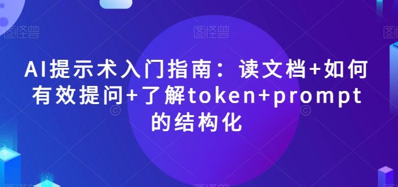 AI提示术入门指南：读文档+如何有效提问+了解token+prompt的结构化【揭秘】-chywc