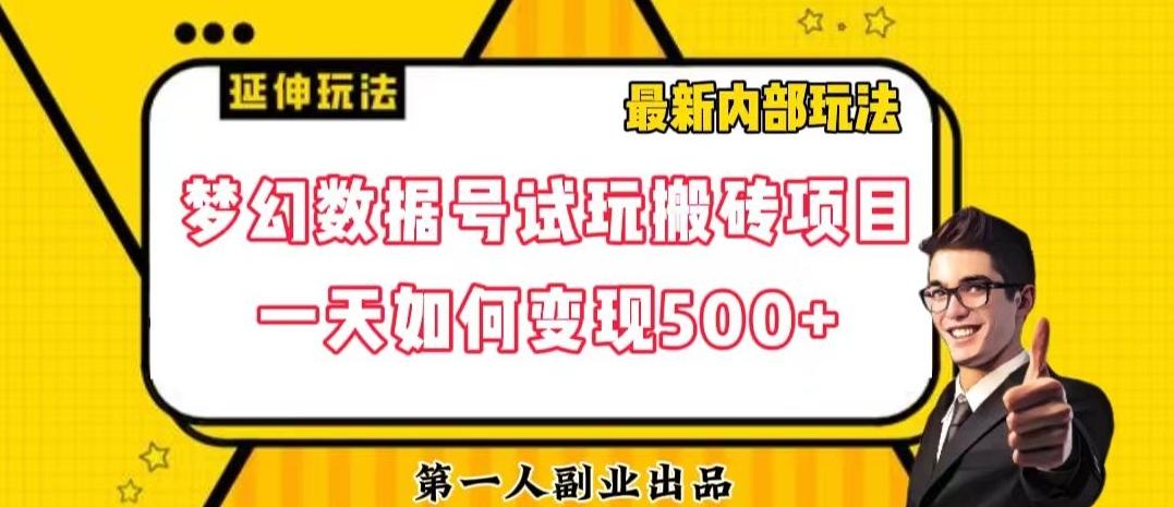 数据号回归玩法游戏试玩搬砖项目再创日入500+【揭秘】-chywc