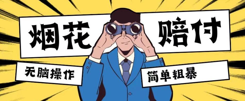 最新蓝海玩法，烟花爆竹赔付，单订单赔付200-500无脑操作【仅揭秘】-chywc