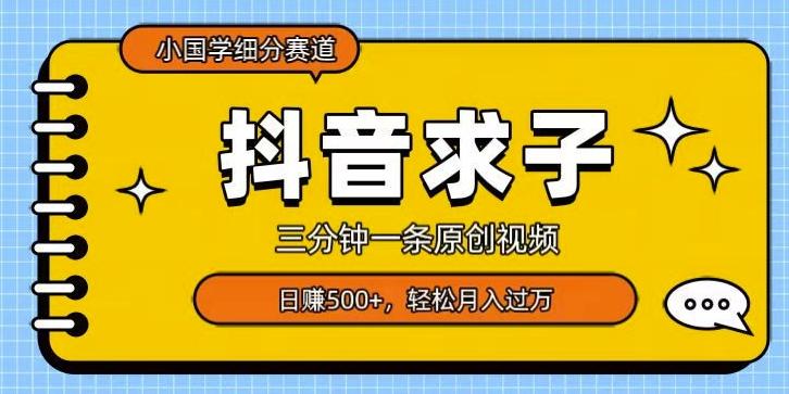 小国学细分赛道，三分钟一条原创视频，日赚500+，可矩阵复制-chywc