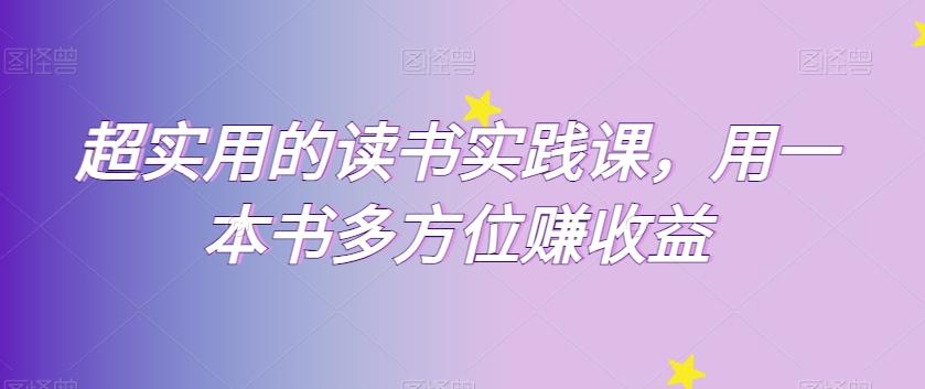 超实用的读书实践课，用一本书多方位赚收益-chywc