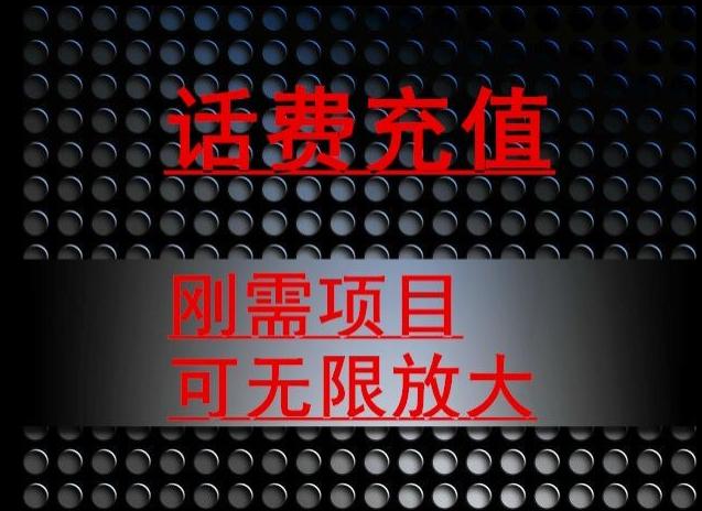 最新蓝海项目，刚需赛道，95折充话费月入5位数-chywc