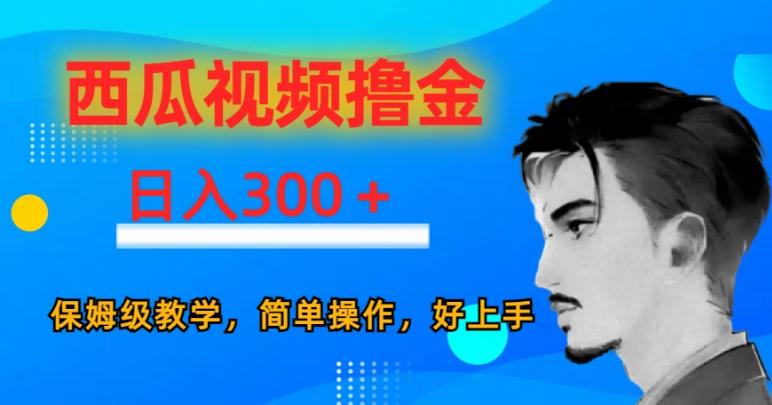 西瓜视频撸金日入300，保姆级教学，简单操作，好上手-chywc