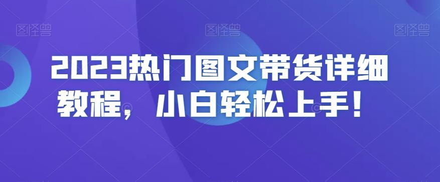 2023热门图文带货详细教程，小白轻松上手！-chywc