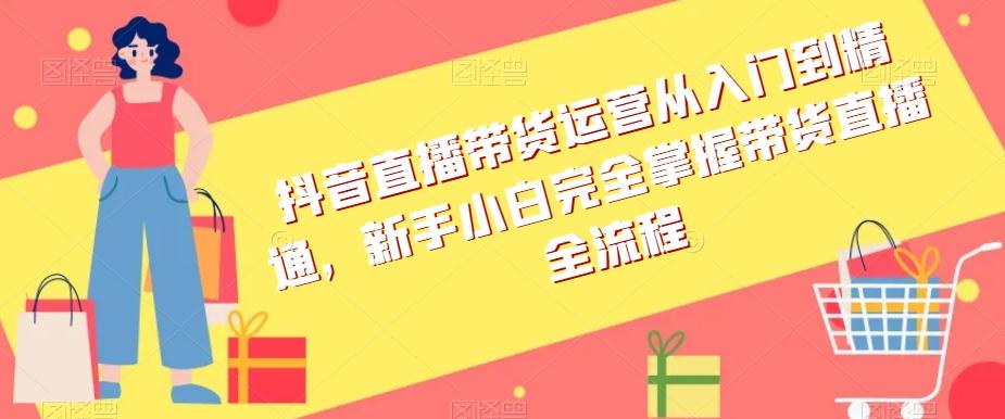 抖音直播带货运营从入门到精通，新手小白完全掌握带货直播全流程-chywc