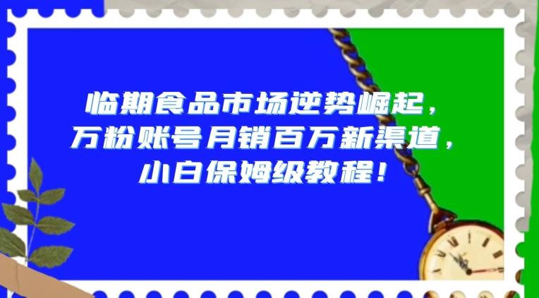 临期食品市场逆势崛起，万粉账号月销百万新渠道，小白保姆级教程【揭秘】-chywc