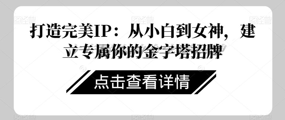 打造完美IP：从小白到女神，建立专属你的金字塔招牌-chywc