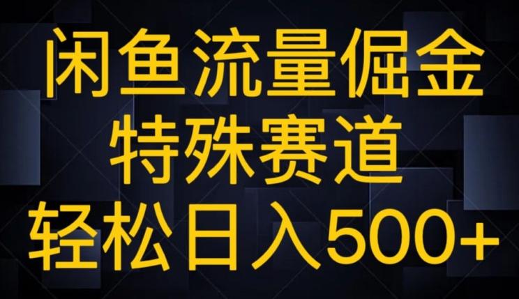 闲鱼流量倔金，特殊赛道，轻松日入500+-chywc