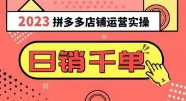 2023拼多多运营实操，每天30分钟日销1000＋，爆款选品技巧大全（10节课）-chywc