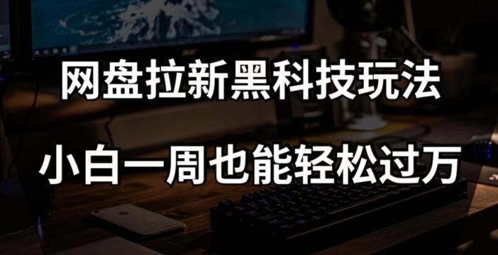 网盘拉新黑科技玩法，小白一周也能轻松过万【全套视频教程+黑科技】【揭秘】-chywc