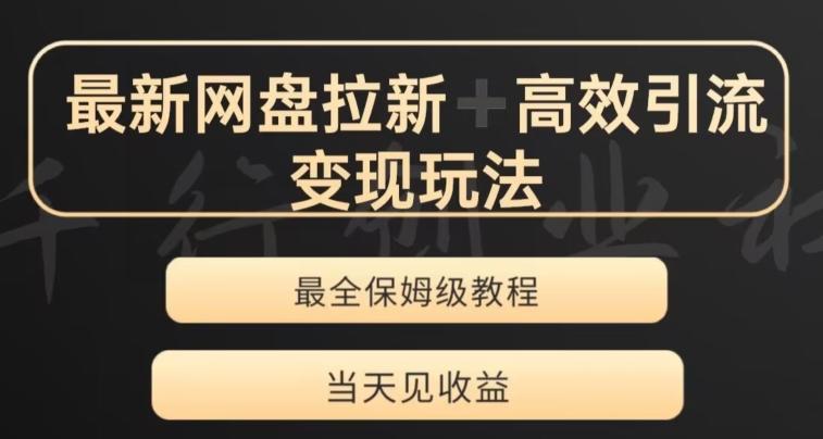 最新最全夸克网盘拉新变现玩法，多种裂变，举一反三变现玩法【揭秘】-chywc