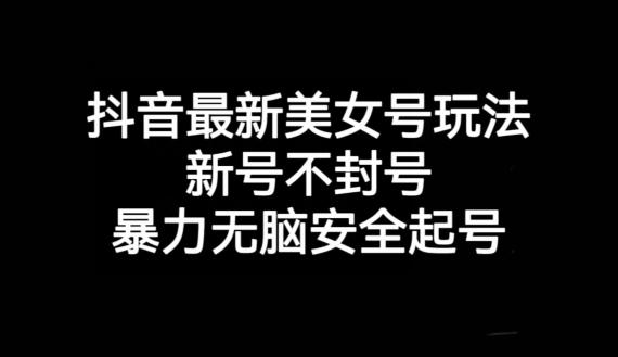 抖音最新美女号玩法，新号不封号，暴力无脑安全起号【揭秘】-chywc