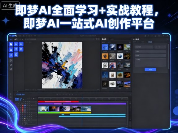 即梦AI全面学习+实战教程，即梦AI一站式AI创作平台-chywc