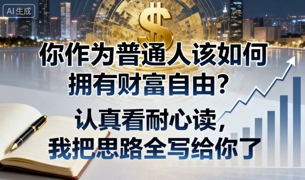 付费文章：你作为普通人该如何拥有财富自由？认真看耐心读，我把思路全写给你了-chywc