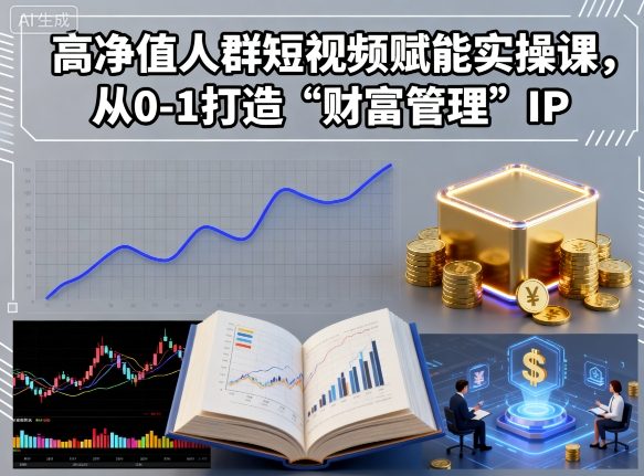 高净值人群短视频赋能实操课，从0-1打造“财富管理”IP-chywc