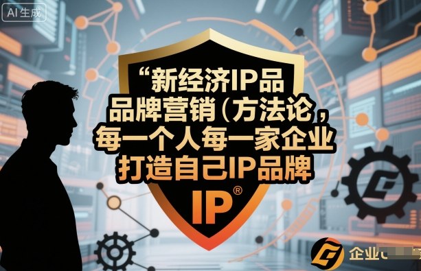 新经济IP品牌营销方法论，每一个人每一家企业都应该打造自己IP品牌-chywc