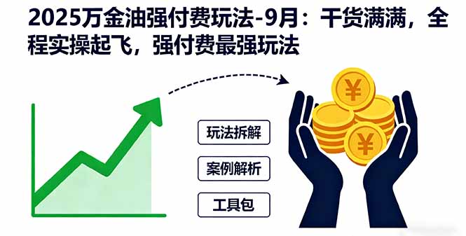 2025万金油强付费玩法-9月：干货满满，全程实操起飞，强付费最强玩法-chywc