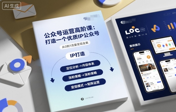 公众号运营高阶课，打造一个优质IP公众号-chywc