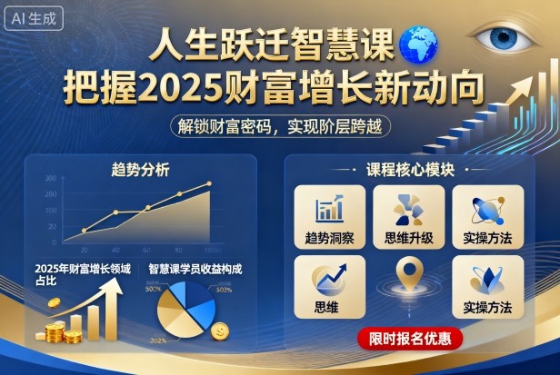 人生跃迁智慧课，把据2025财富增长新动向-chywc