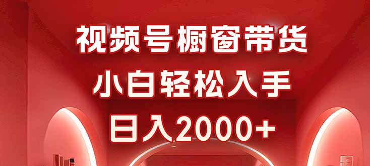 视频号橱窗带货，小白轻松入手，日入2000+-chywc