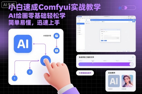 小白速成Comfyui实战教学，AI绘画零基础轻松学，简单易懂，迅速上手-chywc